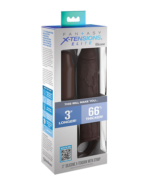 Fantasy X-tensions Elite 7" Extension w/Strap - Brown Pipedream Products