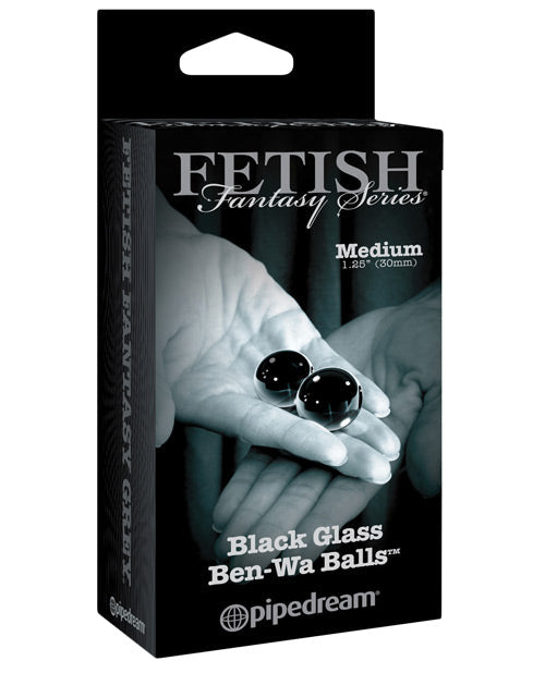 Fetish Fantasy Limited Edition Black Glass Ben-Wa Balls - Medium Pipedream Products