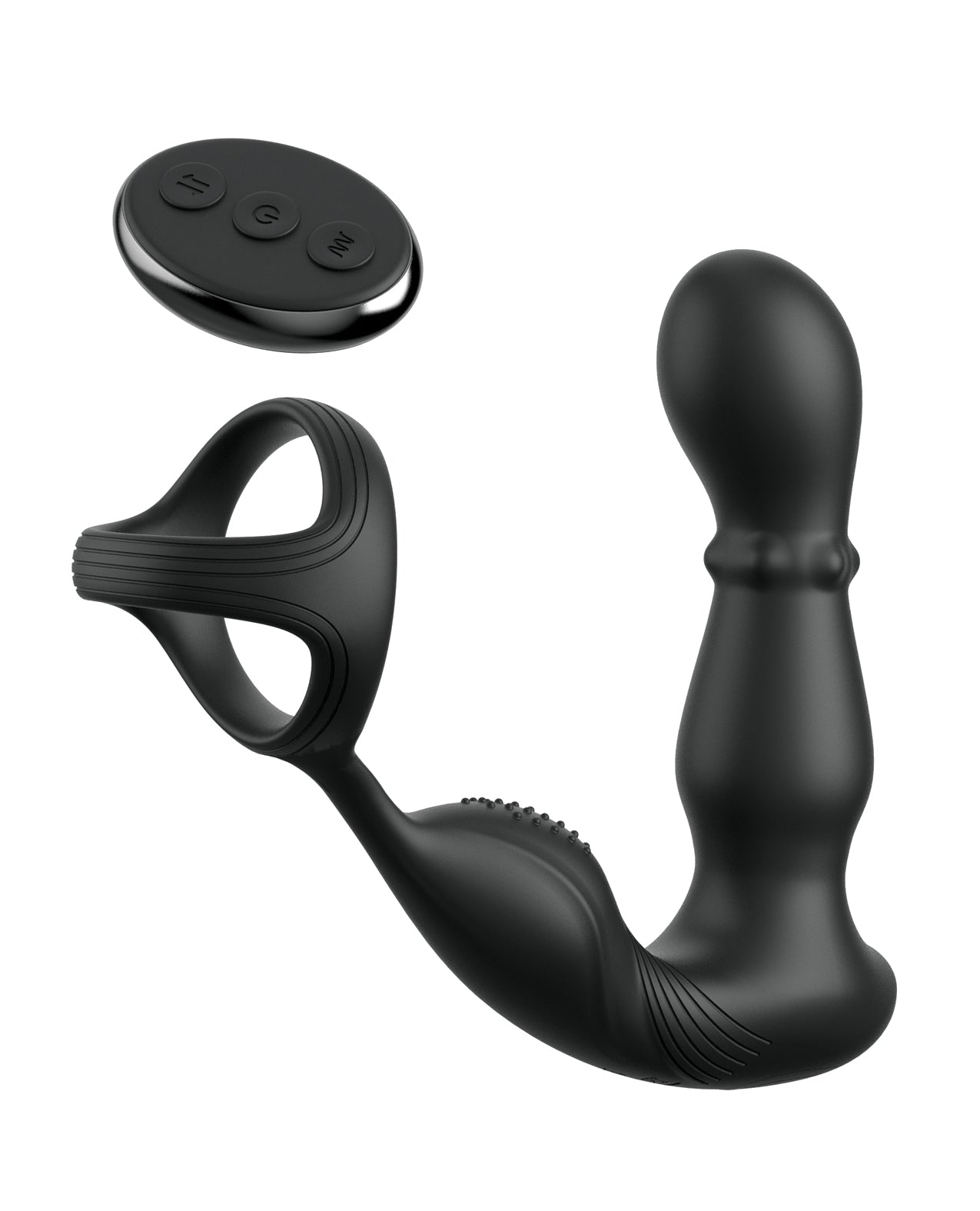 Anal Fantasy Elite Ass-Gasm Slide & Glide P-Spot Stimulator - Black Pipedream Products