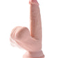 King Cock Plus Large Dildo | Ivory Triple Density with Swinging Balls 6" Big Dildo