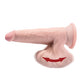 King Cock Plus Suction Cup Dildo | 7" Big Dildo Triple Density Ivory with Swinging Balls