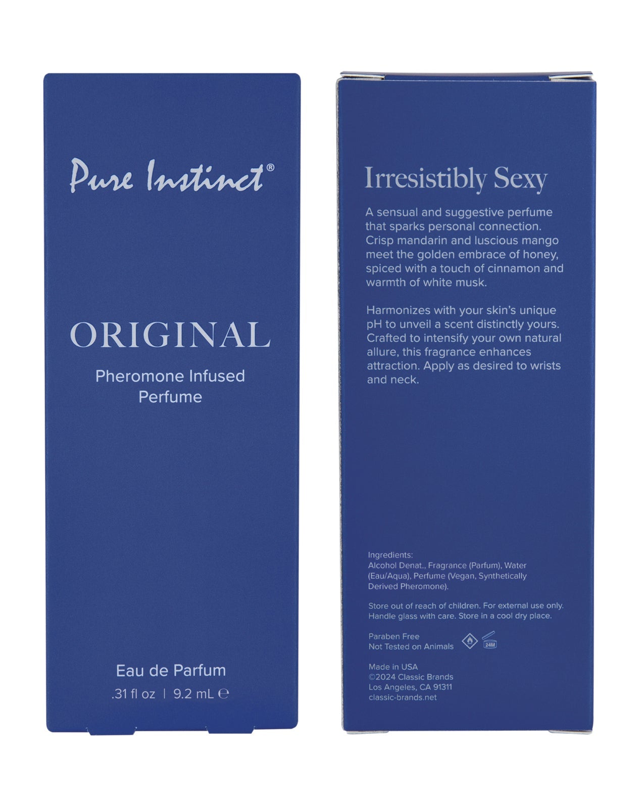 Pure Instinct Pheromone Perfume Original - 9.2 ml Spray Classic Brands