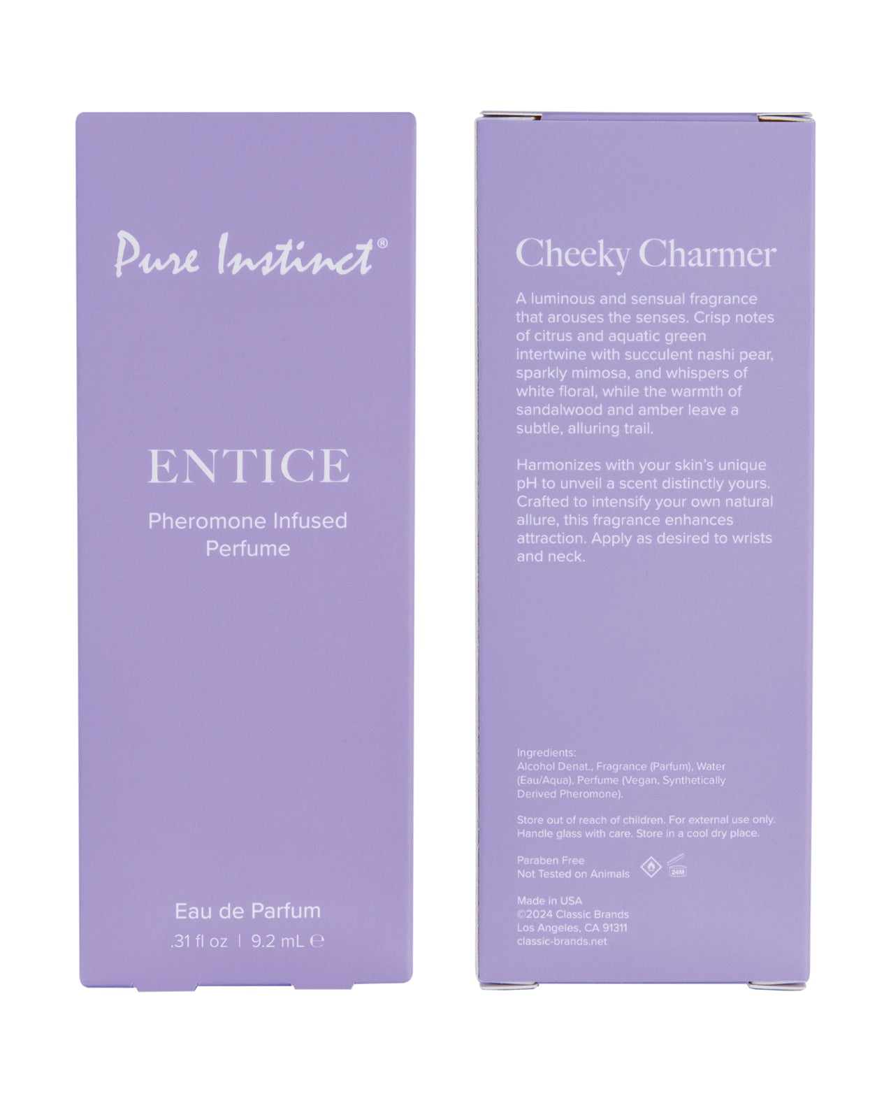 Pure Instinct Pheromone Perfume Entice - 9.2 ml Spray Classic Brands
