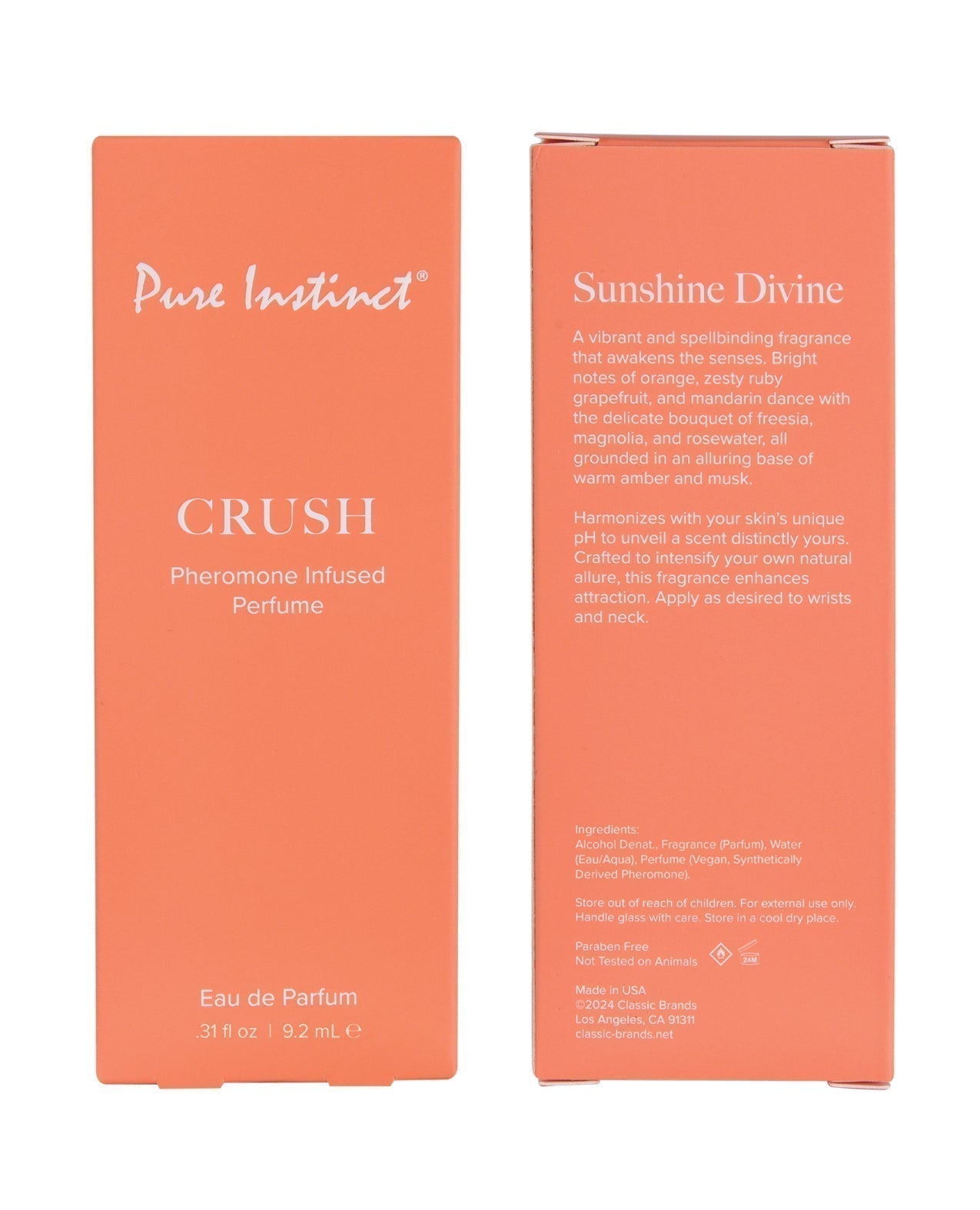 Pure Instinct Pheromone Perfume Crush - 9.2 ml Spray Classic Brands