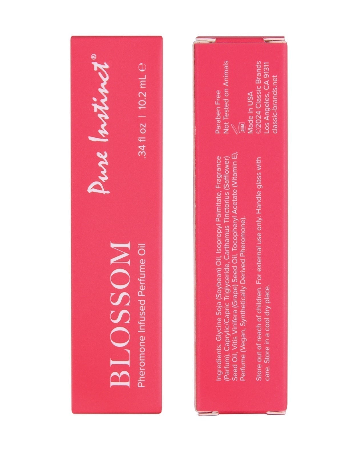 Pure Instinct Pheromone Perfume Oil Roll On Blossom - 10.2 ml Classic Brands