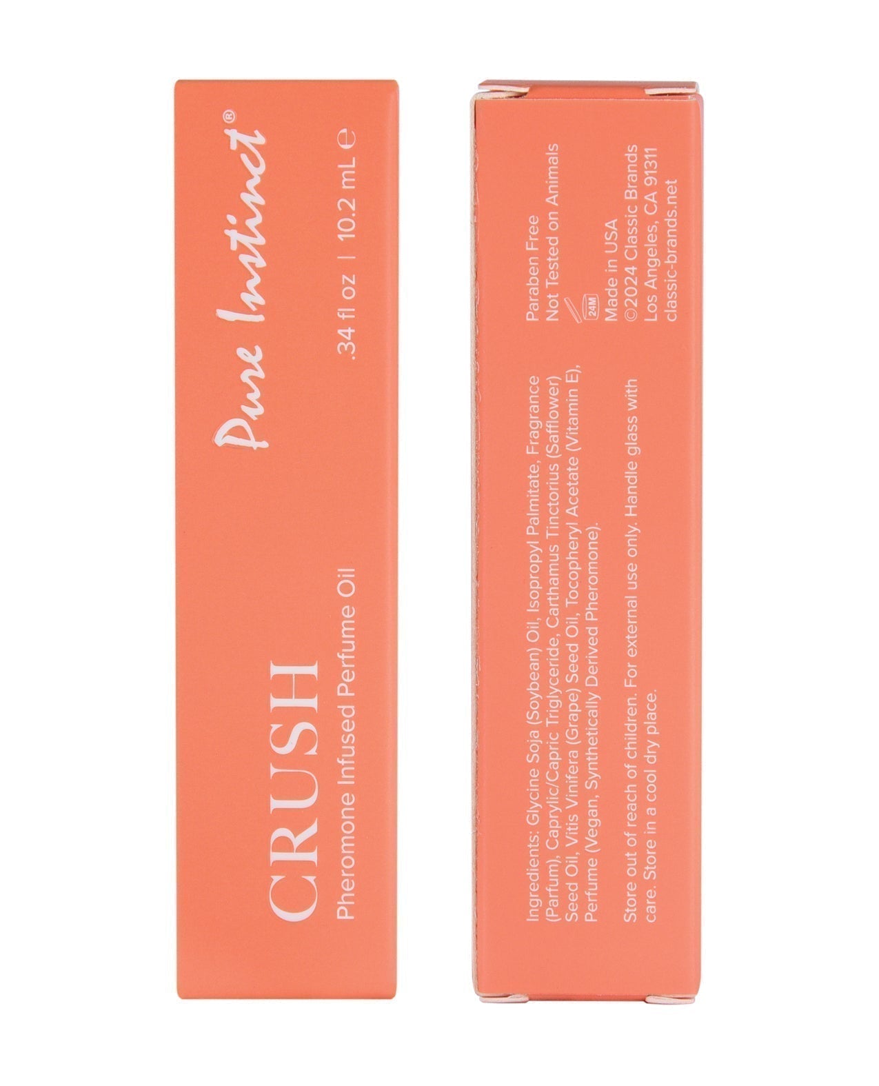 Pure Instinct Pheromone Perfume Oil Roll On Crush - 10.2 ml Classic Brands