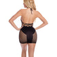 Pink Lipstick Girl Gone Bad Dress Black O/S Rene Rofe