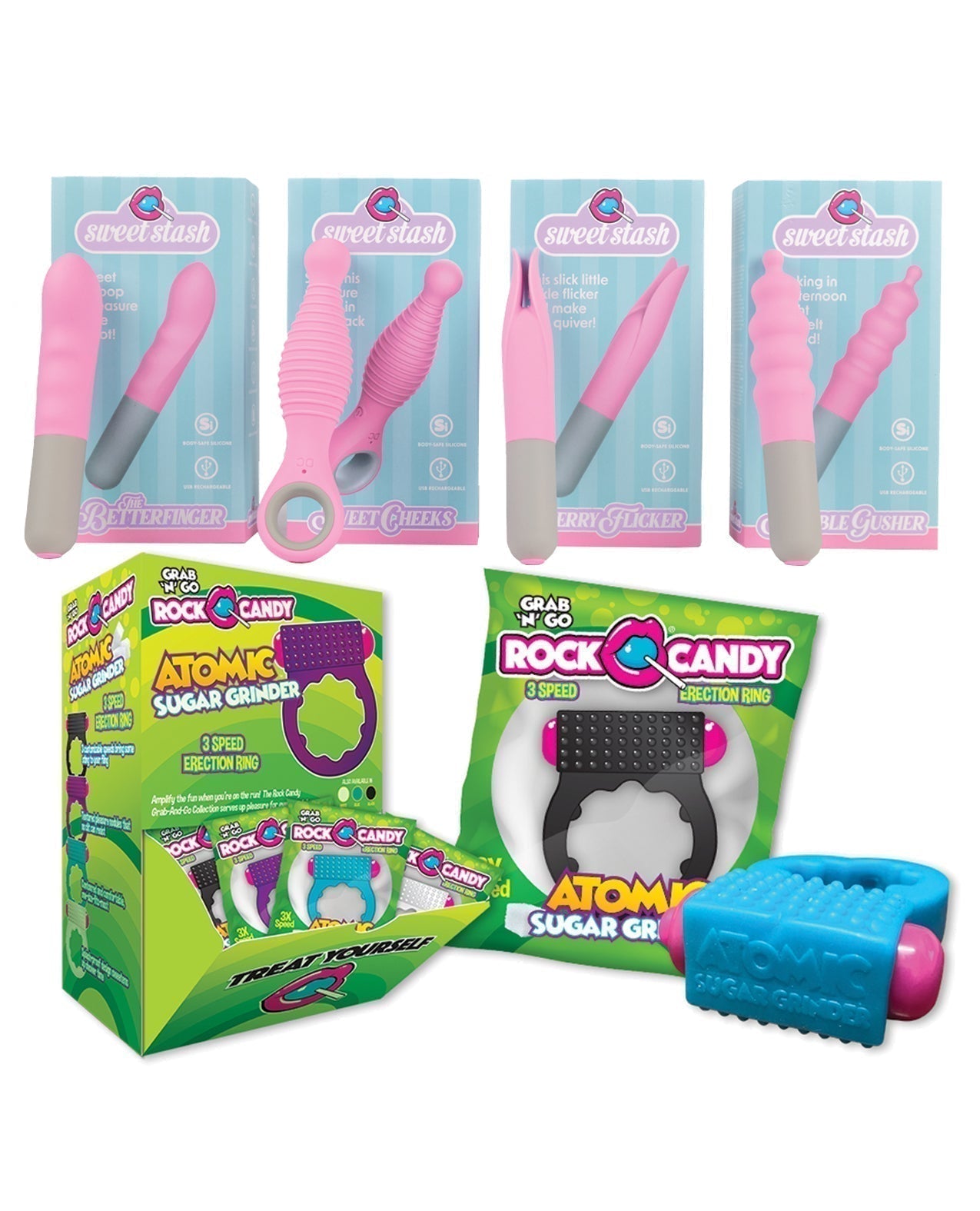 Sweet Stash Starter Bundle Grab-n-Go Rock Candy Toys LLC