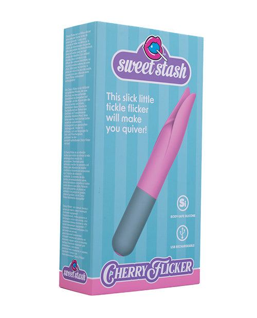 Rock Candy Cherry Flicker Clit Tickler - Pink/Grey Rock Candy Toys LLC