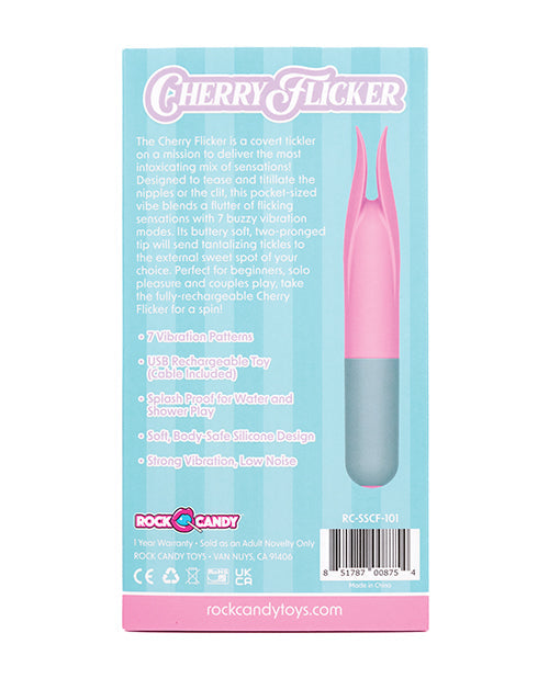 Rock Candy Cherry Flicker Clit Tickler - Pink/Grey Rock Candy Toys LLC