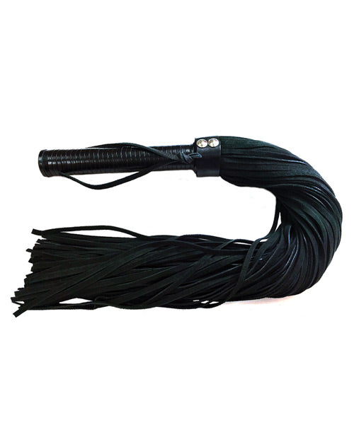 Rouge Suede Flogger w/Leather Handle - Black Rouge Group Ltd