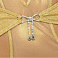 Gilded Beauty Metallic Shimmer Mesh Teddy w/Rhinestone Accents - Gold MD