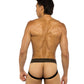 Sacred Heart Jockstrap w/Contoured Pouch & Studded Elastic Waist - Black LG Roma Costume INC