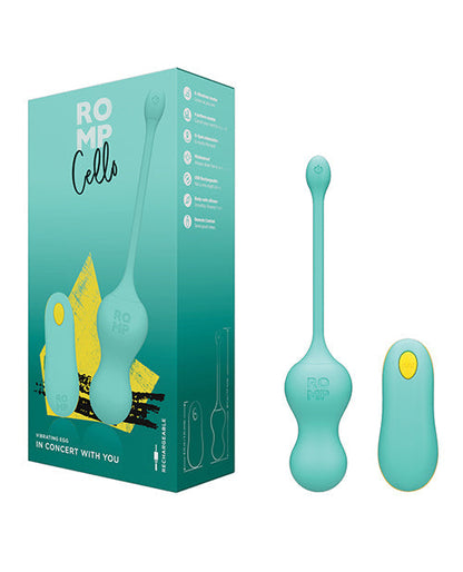 Romp Cello Remote Control G-Spot Vibrating Egg - Blue Wow Tech