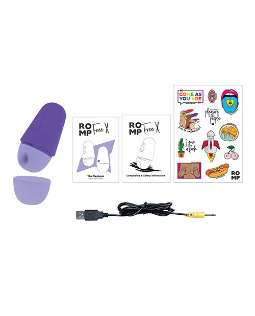 ROMP Free X Clitoral Vibrator - Purple Wow Tech