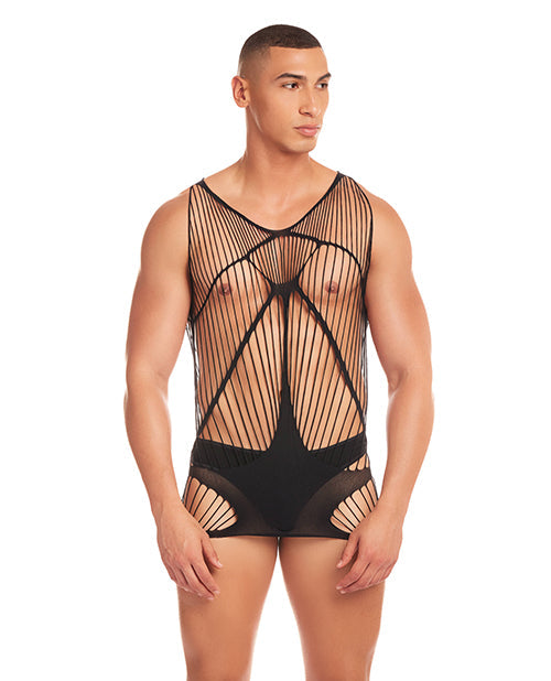 Rainbow Party Automatic Long Tank - Black S/M Rene Rofe