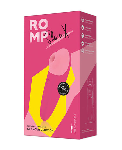 ROMP Shine X Clitoral Vibrator - Pink Wow Tech