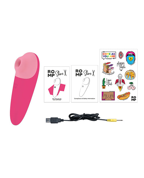 ROMP Shine X Clitoral Vibrator - Pink Wow Tech