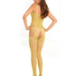 Rene Rofe Industrial Net Suspender Bodystocking Lime O/S Rene Rofe