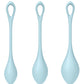Satisfyer Yoni Power 2 Balls Training Set - Light Blue