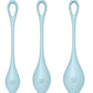 Satisfyer Yoni Power 2 Balls Training Set - Light Blue