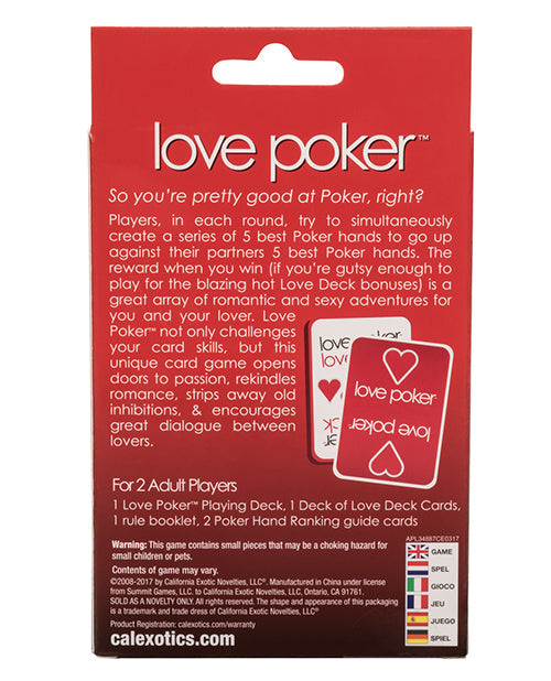 Love Poker Game California Exotic Novelties