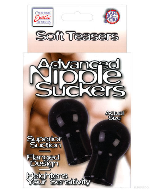 Nipple Play Advanced Nipple Suckers - Black California Exotic Novelties