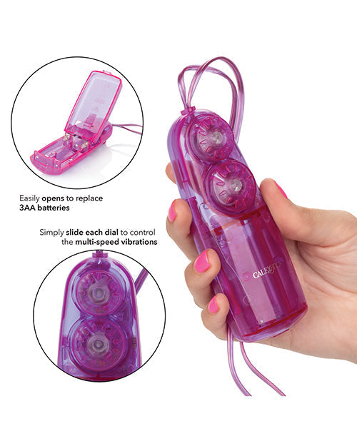Dual Bunny Teaser - Purple California Exotic Novelties