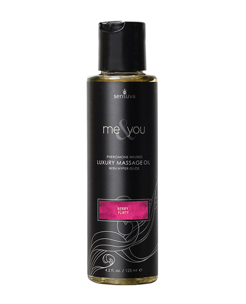 Sensuva Me & You Massage Oil - 4.2 oz Berry Flirty Sensuva Valencia Naturals