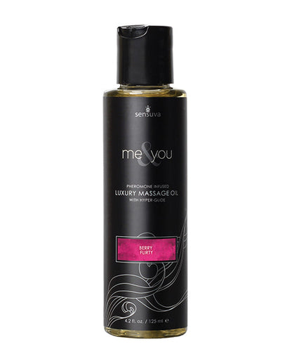 Sensuva Me & You Massage Oil - 4.2 oz Berry Flirty Sensuva Valencia Naturals