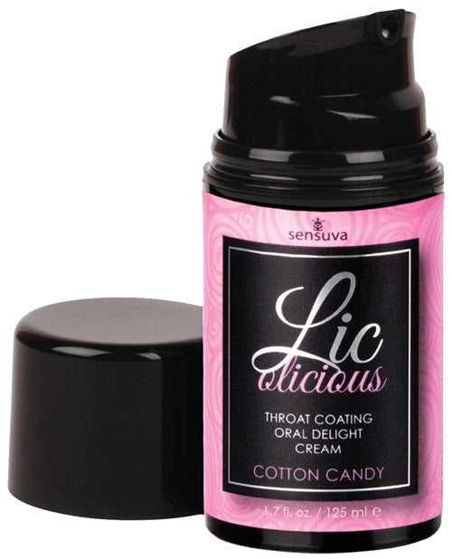Lic O Licious Oral Delight Cream - 1.7 oz Bottle Cotton Candy Sensuva Valencia Naturals