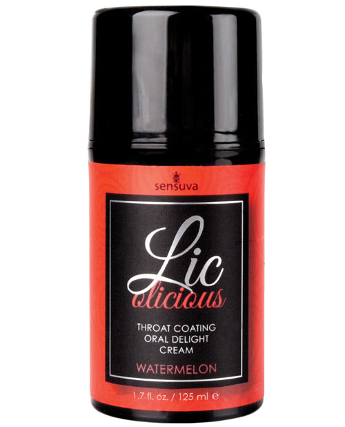 Lic O Licious Oral Delight Cream - 1.7 oz Bottle Watermelon Sensuva Valencia Naturals