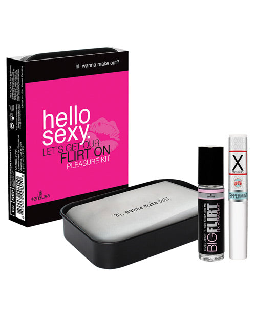 Sensuva Hello Sexy Let's Get Our Flirt On Pleasure Kit Sensuva Valencia Naturals