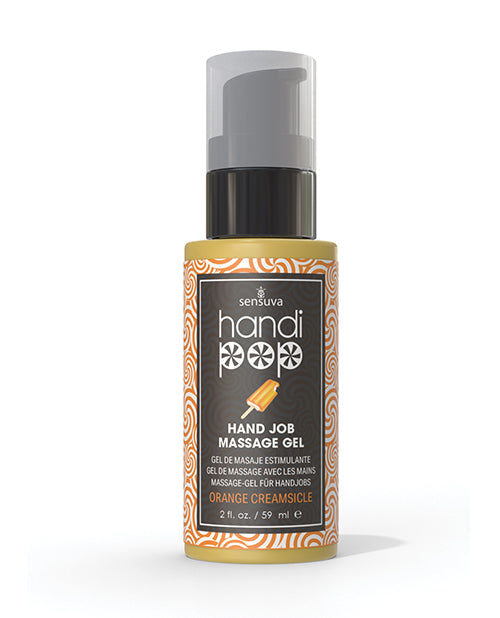 Handipop Hand Job Massage Gel - 2 oz Bottle Orange Creamsicle Sensuva Valencia Naturals