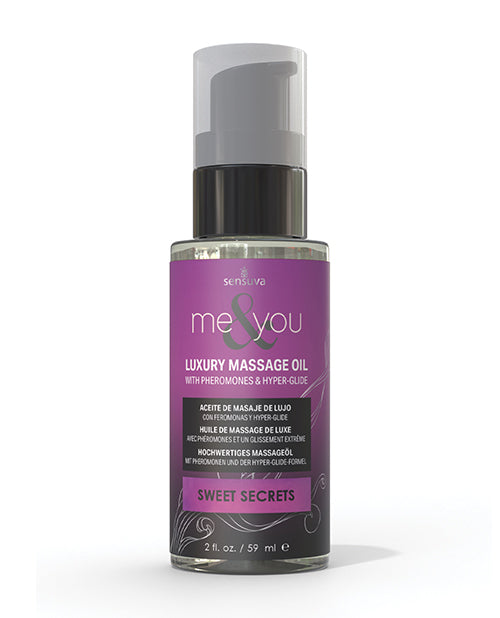 Sensuva Me & You Massage Oil - 2 oz Sweet Secrets Sensuva Valencia Naturals