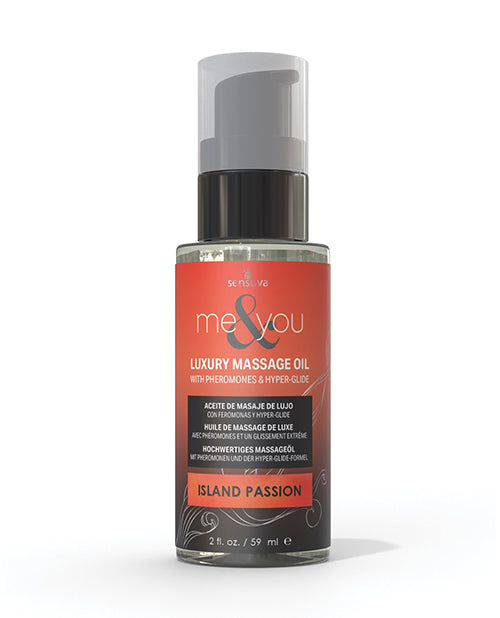 Sensuva Me & You Massage Oil - 2 oz Island Passion Sensuva Valencia Naturals
