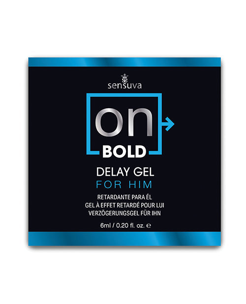ON Bold Delay Gel - 6 ml Single Use Packet Sensuva Valencia Naturals