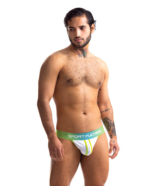 Sport Fucker Jersey Jock - XXL Green/White 665 INC