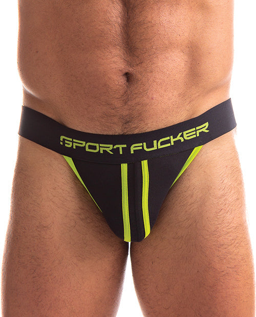 Sport Fucker Jersey Jock - XXL Black/Green 665 INC
