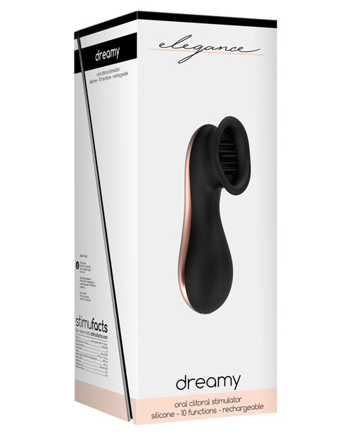 Shots Elegance Dreamy Oral Clitoral Stimulator - 10 Speed Black Shots America LLC
