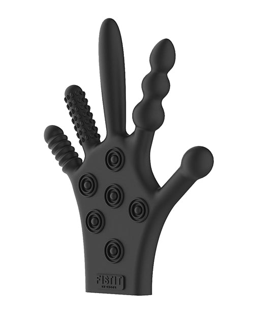 Shots Fistit Silicone Stimulation Glove - Black Shots America LLC