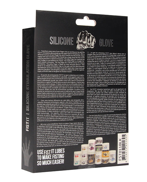 Shots Fistit Silicone Stimulation Glove - Black Shots America LLC
