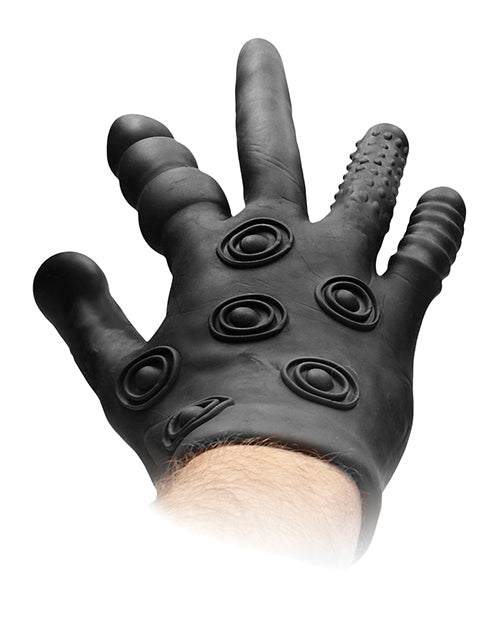 Shots Fistit Silicone Stimulation Glove - Black Shots America LLC