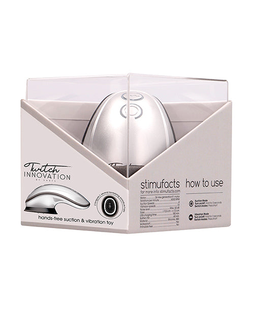 Shots Twitch Innovation Hands Free Clitoral Stimulator - Silver Shots America LLC