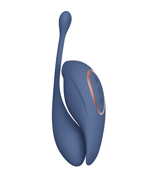 Shots Twitch 2 Vibrator w/Remote Control Vibrating Egg - Blue Grey Shots America LLC