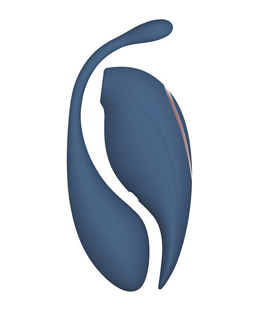 Shots Twitch 2 Vibrator w/Remote Control Vibrating Egg - Blue Grey Shots America LLC