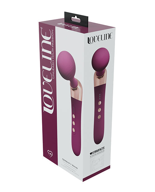 Shots Loveline Serenity Wand Massager - Burgundy Shots America LLC