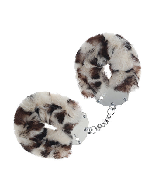Shots Ouch! Heavy-duty Fluffy Handcuffs - Snow Leopard Shots America LLC