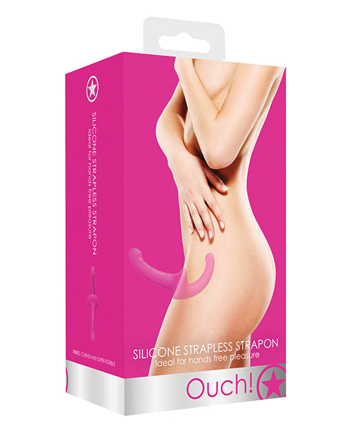 Shots Ouch Silicone Strapless Strap On - Pink Shots America LLC