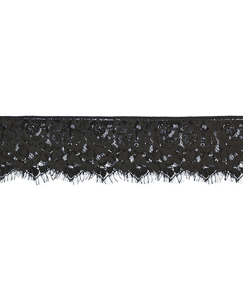 Shots Ouch Black & White Lace Mask w/Elastic Straps - Black Shots America LLC